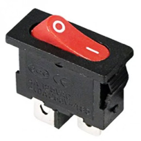 Выключатель клавишный 250В 6А (2с) ON-OFF красн. Mini (RWB-103 SC-766 MRS-101-5) Rexant 36-2051